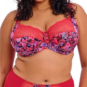 Elomi Red Floral Underwire Bra -Morgan